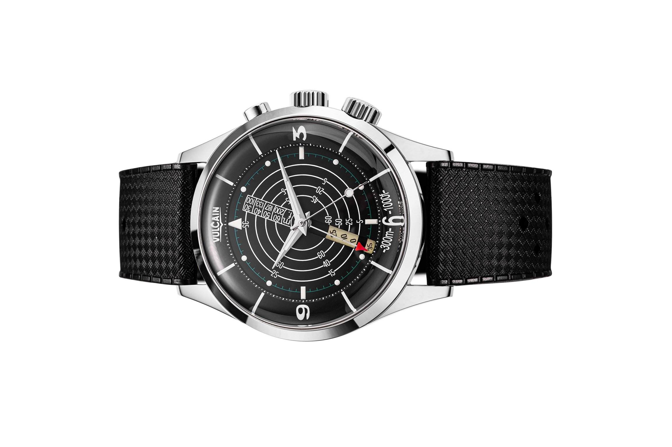 Đồng Hồ Vulcain Nautical Black White Luminova 101252SB08.BAC149