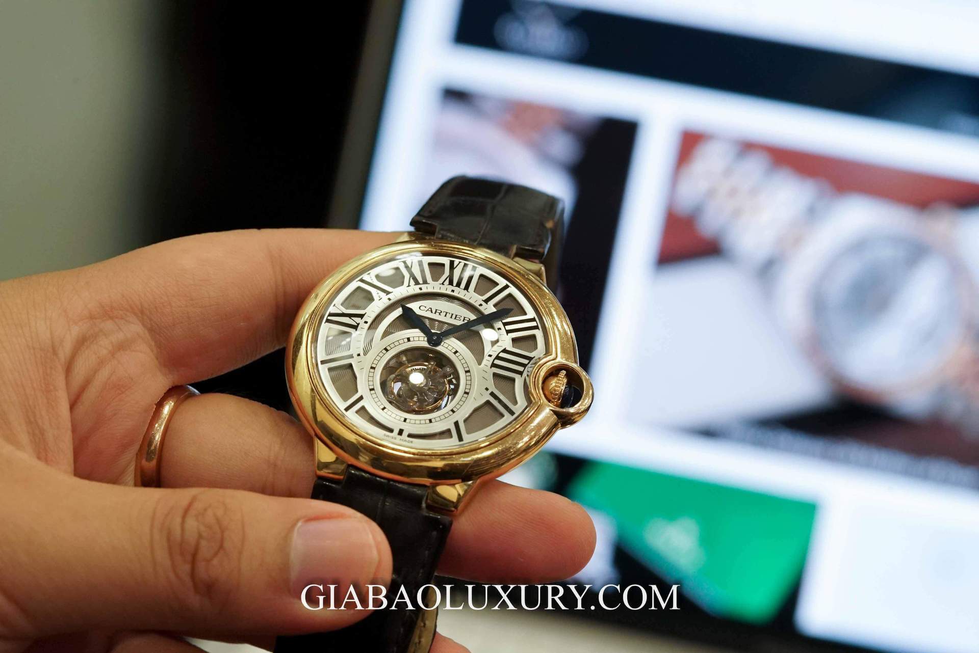 Đồng Hồ Cartier 3088 Ballon Bleu Flying Tourbillon