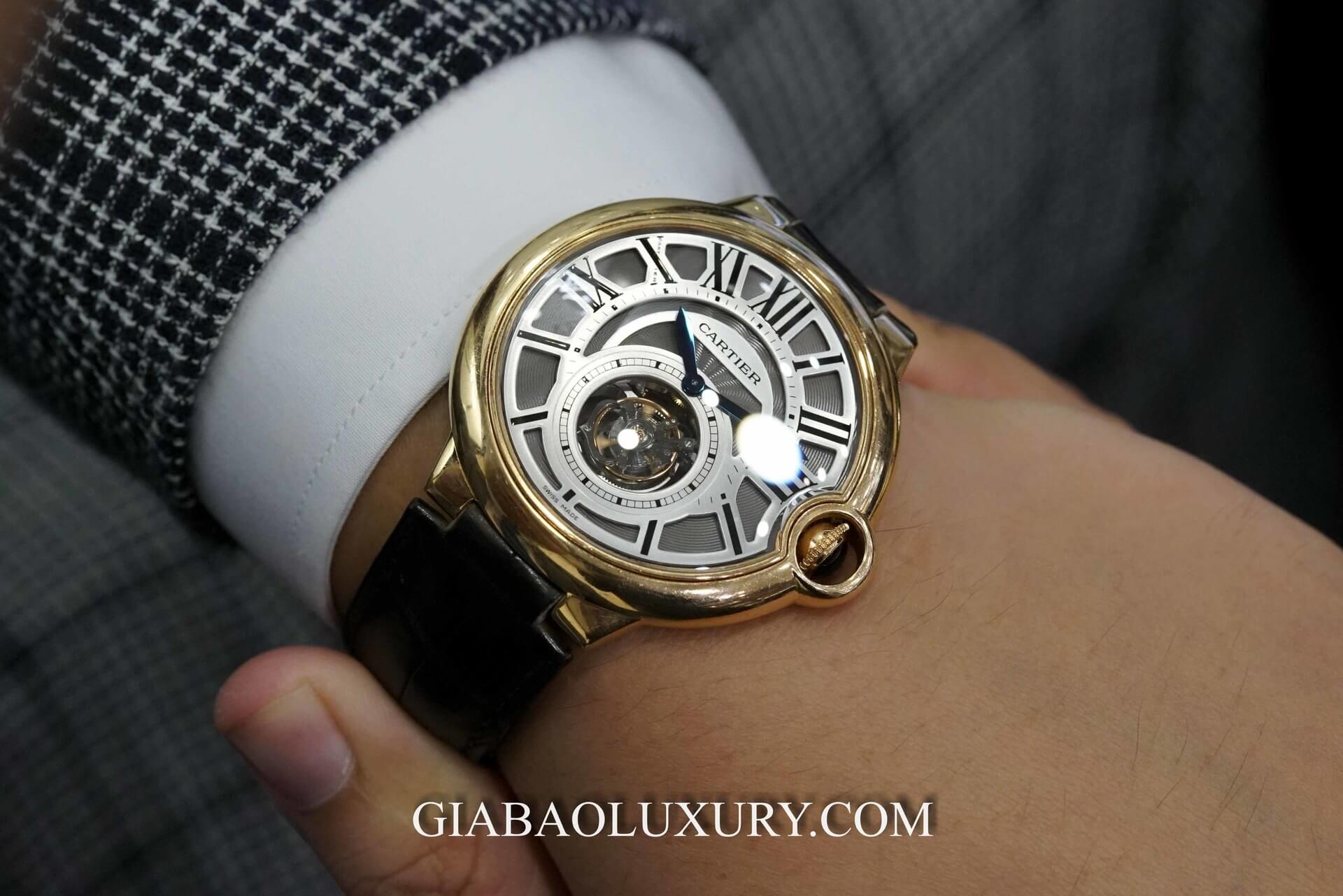 Đồng Hồ Cartier 3088 Ballon Bleu Flying Tourbillon