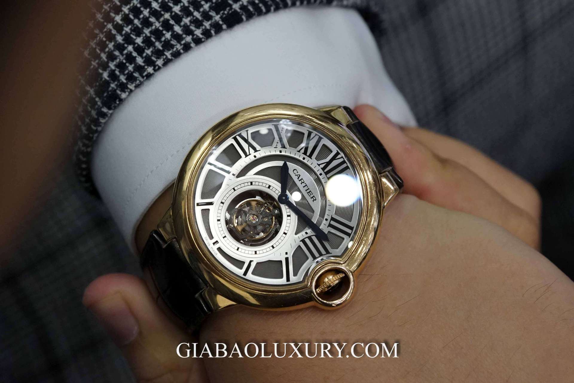 Đồng Hồ Cartier 3088 Ballon Bleu Flying Tourbillon