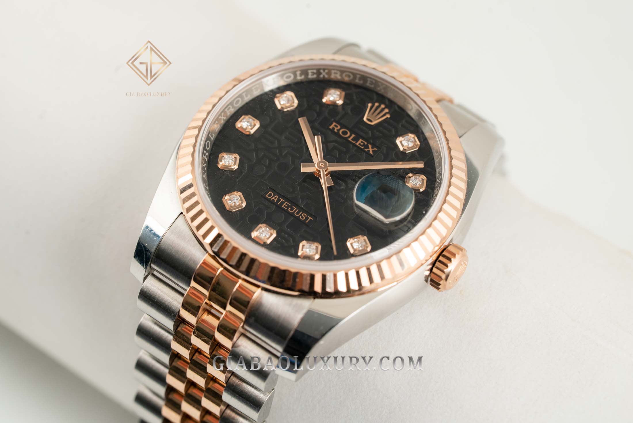 Đồng Hồ Rolex Datejust 36 116231 Mặt Số Vi Tính Đen