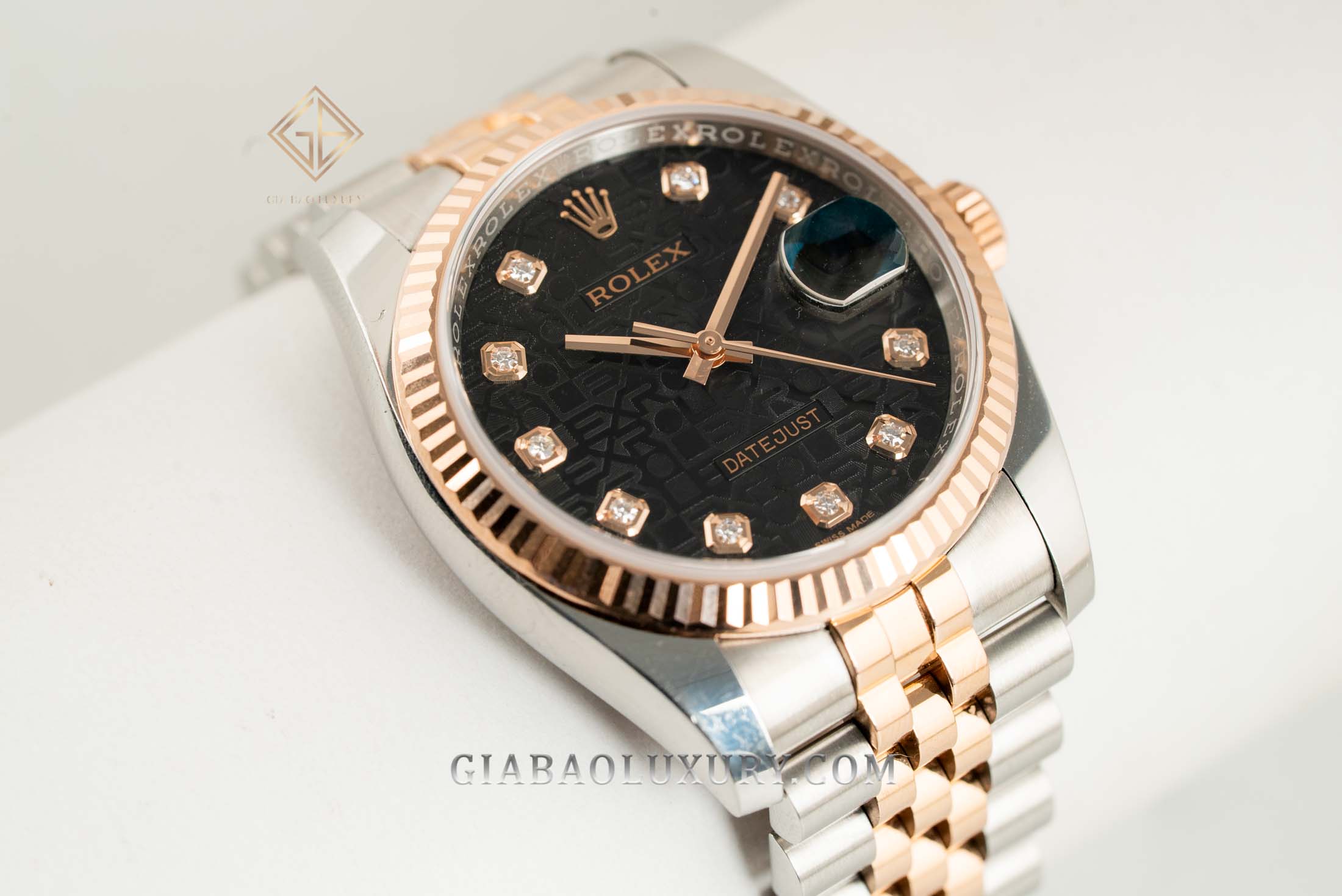 Đồng Hồ Rolex Datejust 36 116231 Mặt Số Vi Tính Đen