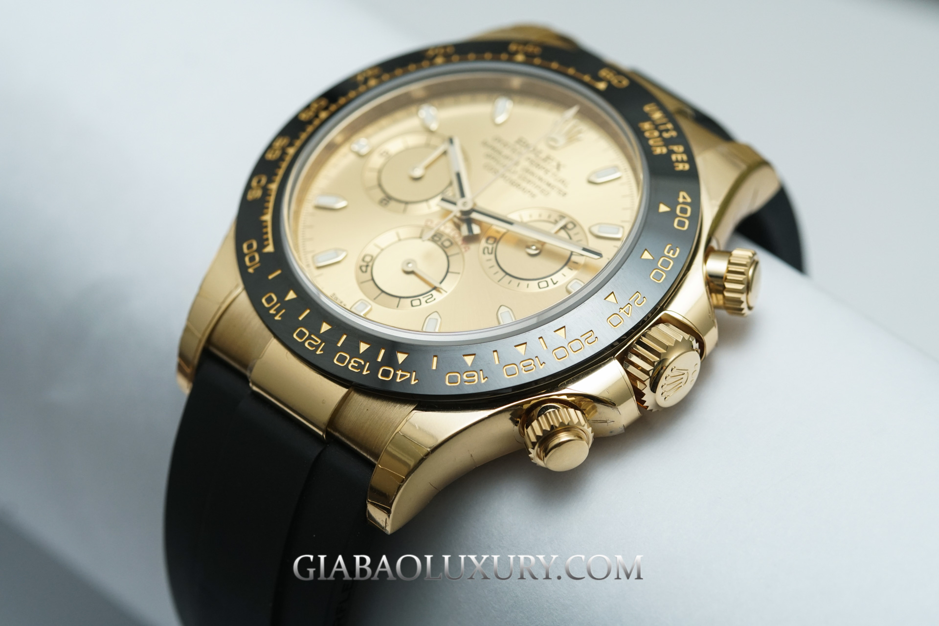 Đồng Hồ Rolex Cosmograph Daytona 116518LN Mặt Số Vàng Champange