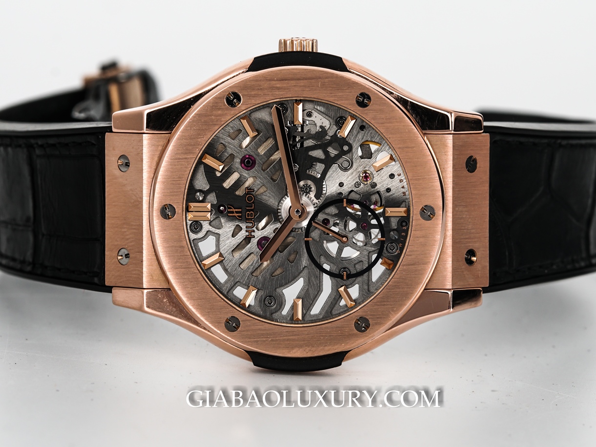 Đồng Hồ Hublot Classic Fusion Ultra-Thin Skeleton King Gold 42mm 545.OX.0180.LR 