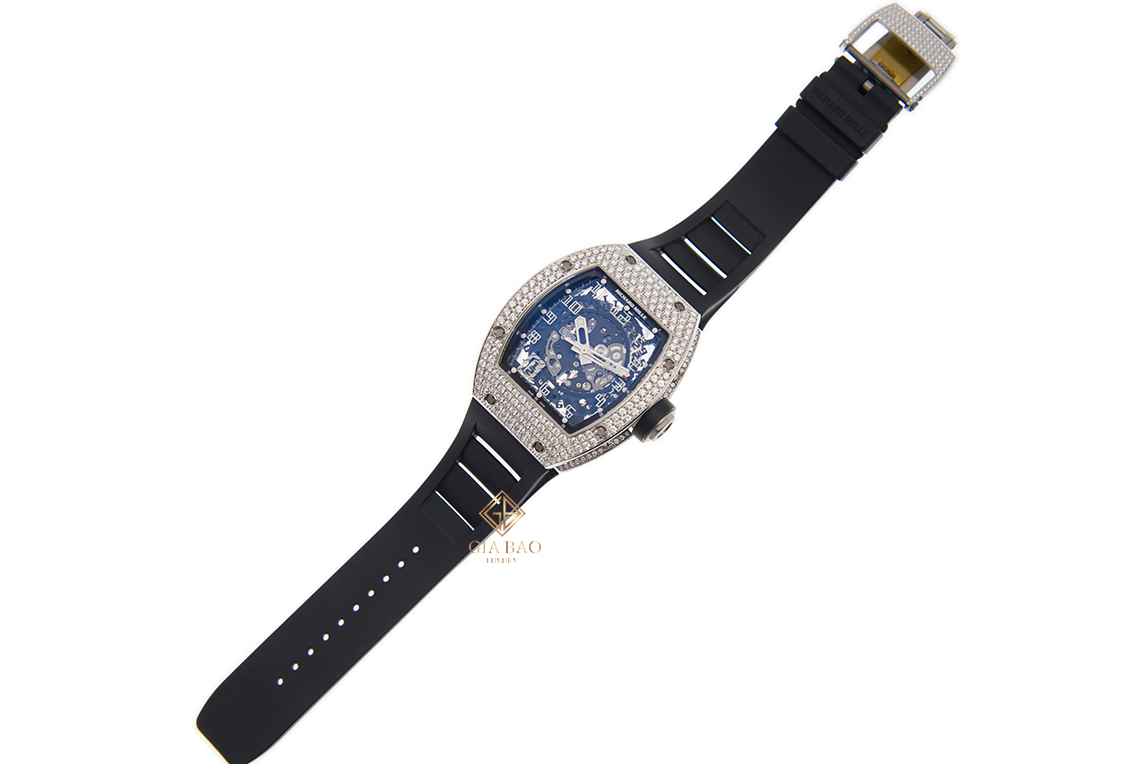 Đồng Hồ Richard Mille RM010 Vàng Trắng Đính Kim Cương Đồng Hồ Richard Mille RM010 Vàng Trắng Đính Kim Cương
