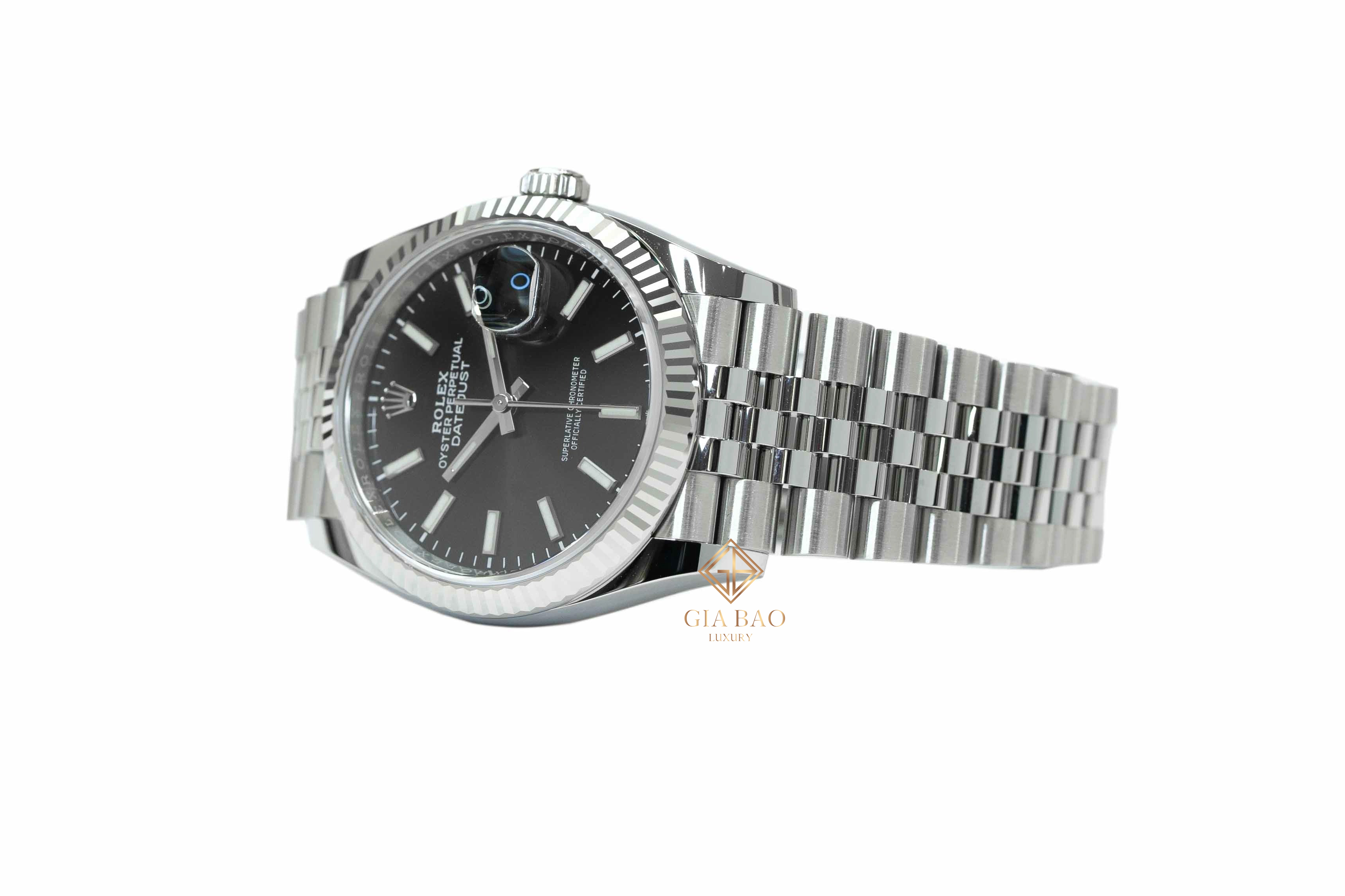 Đồng Hồ Rolex Datejust 36 126234 Mặt Số Đen Cọc Số Dạ Quang (Like New)