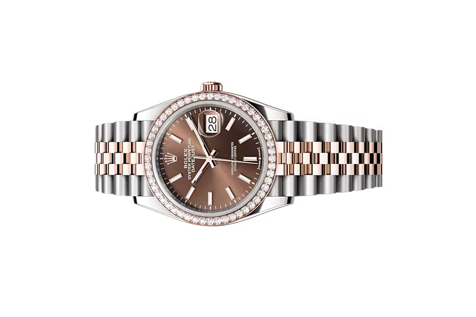 Đồng Hồ Rolex Datejust 36 126281RBR Mặt Số Chocolate Cọc Số Dạ Quang