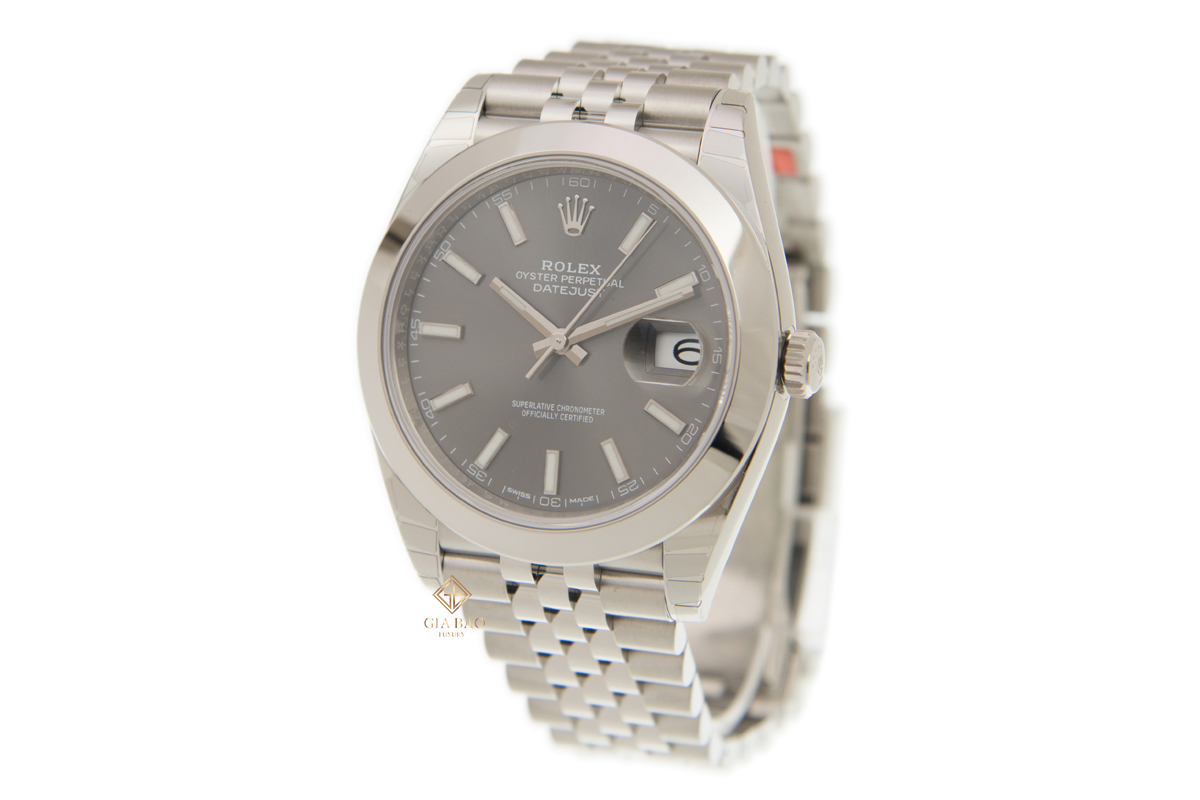Đồng Hồ Rolex Datejust 41 126300 Mặt Số Xám Cọc Số Dạ Quang Đồng Hồ Rolex Datejust 41 126300 Mặt Số Xám Cọc Số Dạ Quang