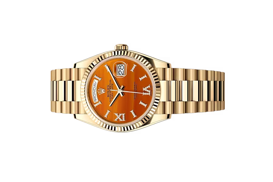 Đồng Hồ Rolex Day-Date 36 128238 Mặt Số Đá Carnelian