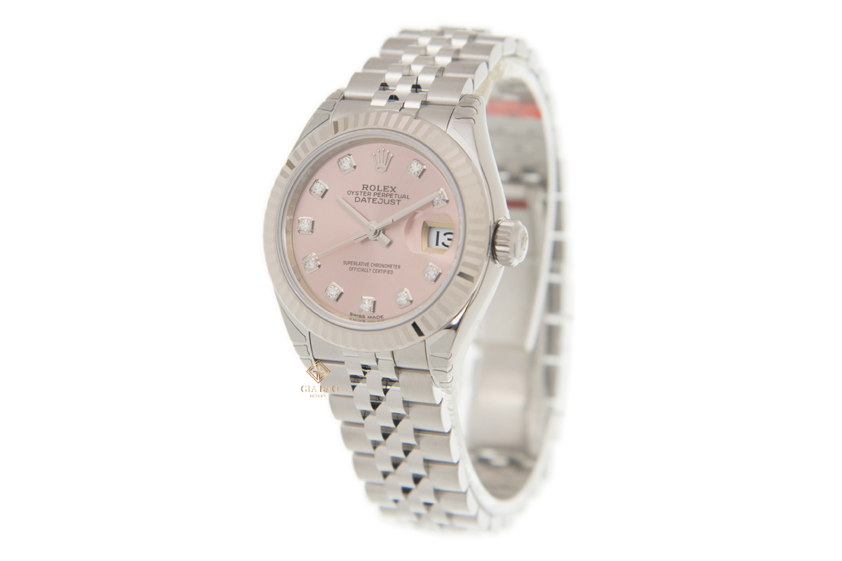 Đồng Hồ Rolex Lady Datejust 279174 Mặt Số Hồng Cọc Số Kim Cương Đồng Hồ Rolex Lady Datejust 279174 Mặt Số Hồng Cọc Số Kim Cương