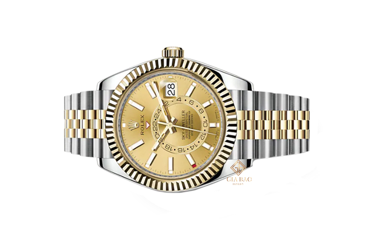 Đồng Hồ Rolex Sky-Dweller 326933-0004 Mặt Số Vàng Champagne