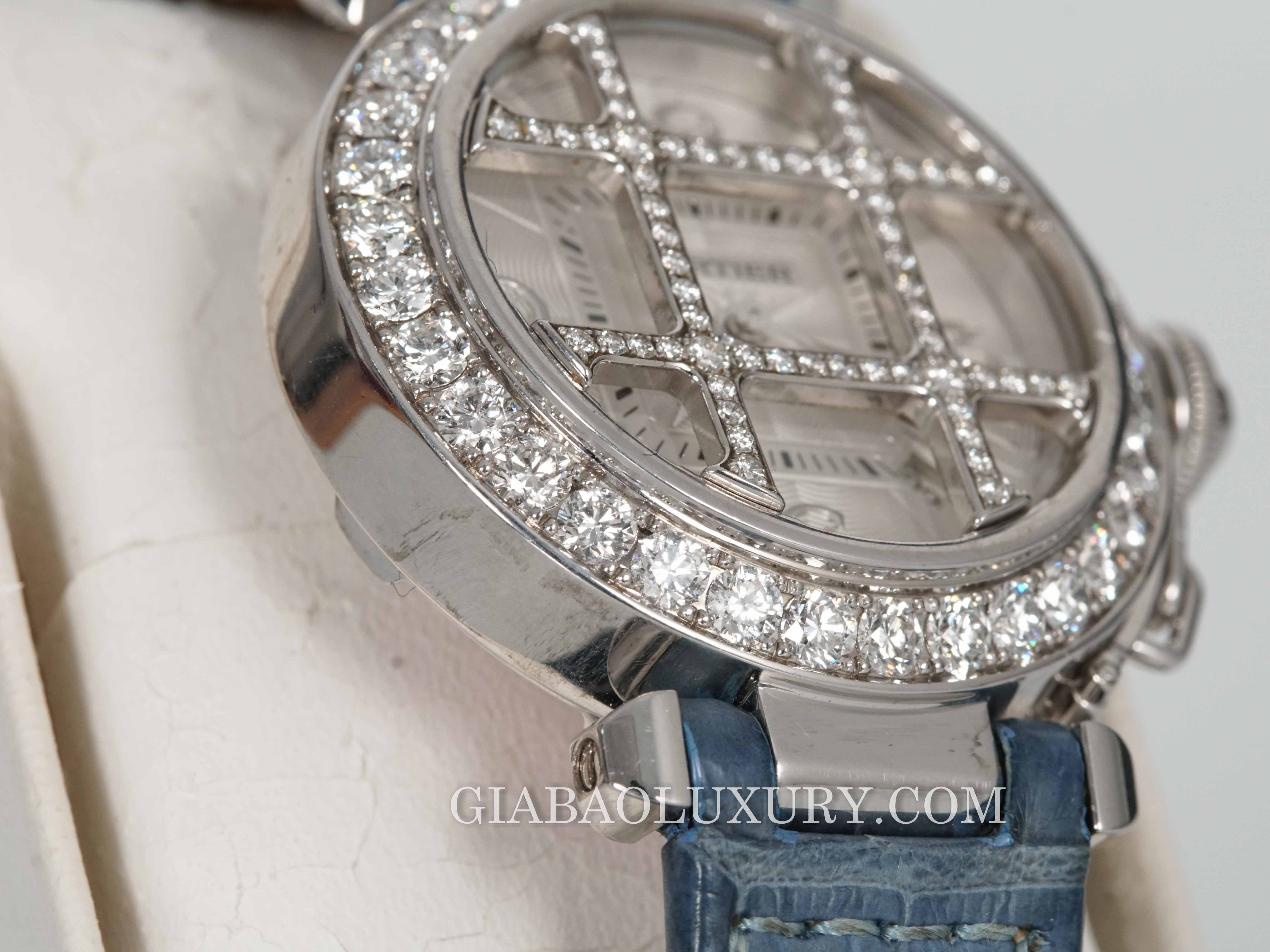 Đồng Hồ Cartier Pasha Diamond Grid WJ116136