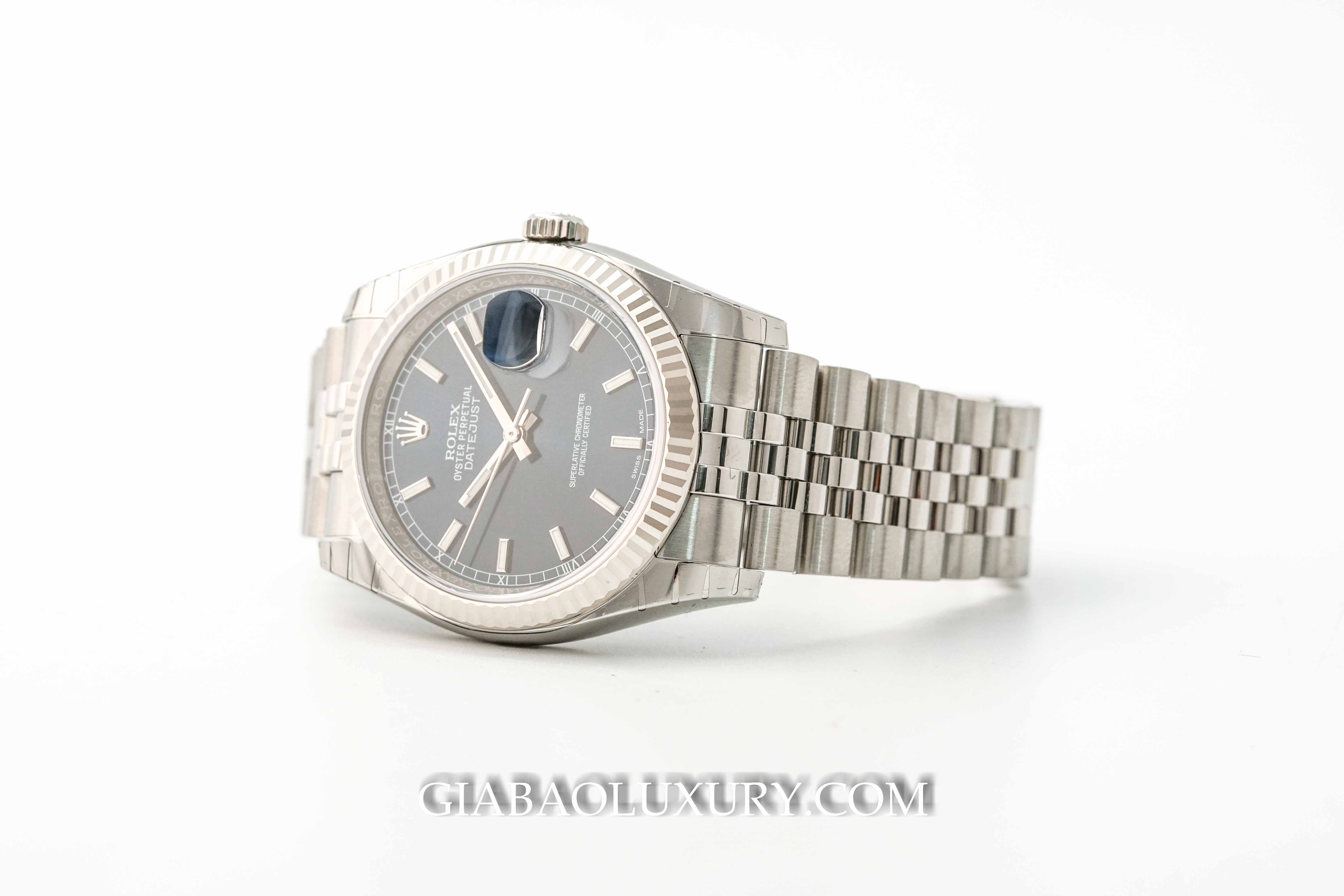 Đồng Hồ Rolex Datejust 36 116234 Mặt Số Xanh