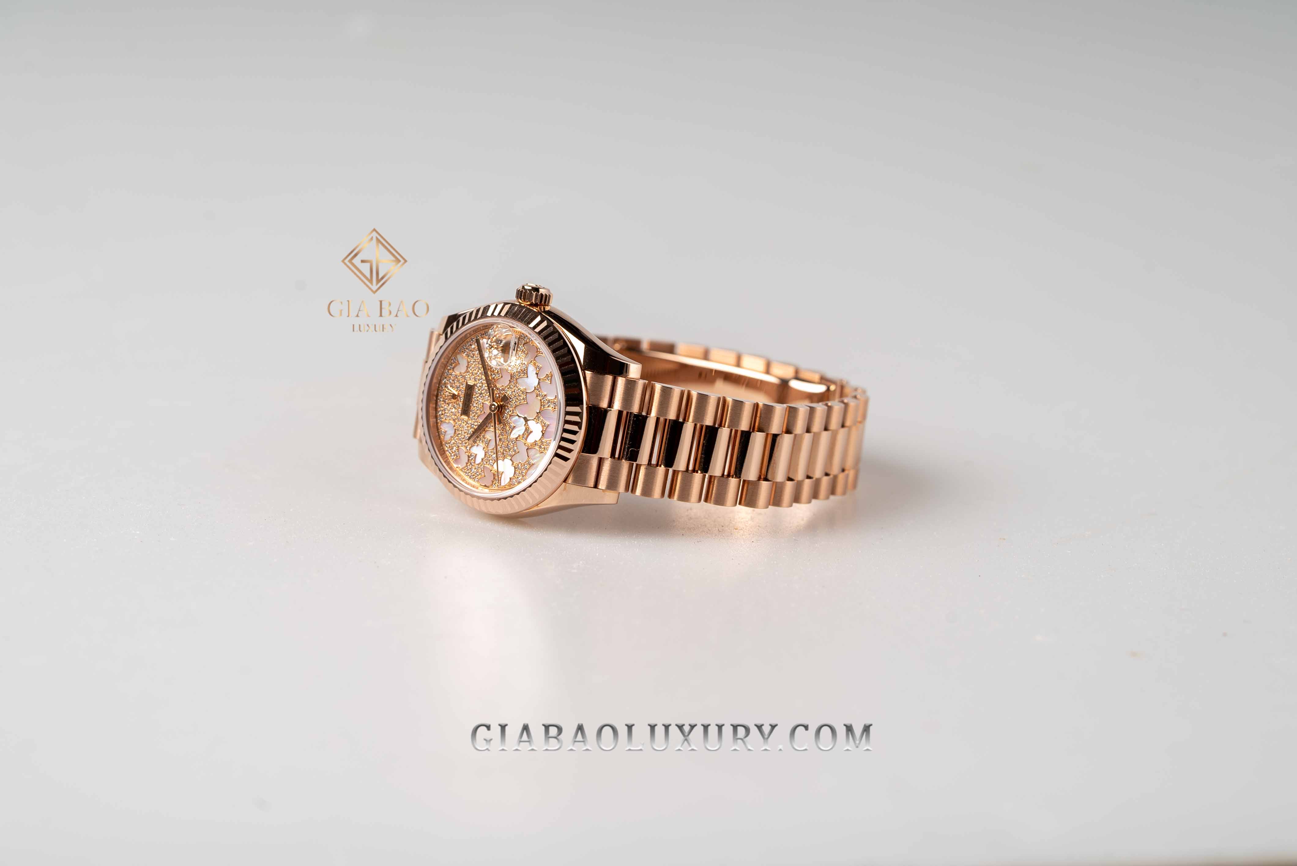 Đồng Hồ Rolex Datejust 31 278275 Mặt Số Vỏ Trai Họa Tiết Butterfly Đồng Hồ Rolex Datejust 31 278275 Mặt Số Vỏ Trai Họa Tiết Butterfly