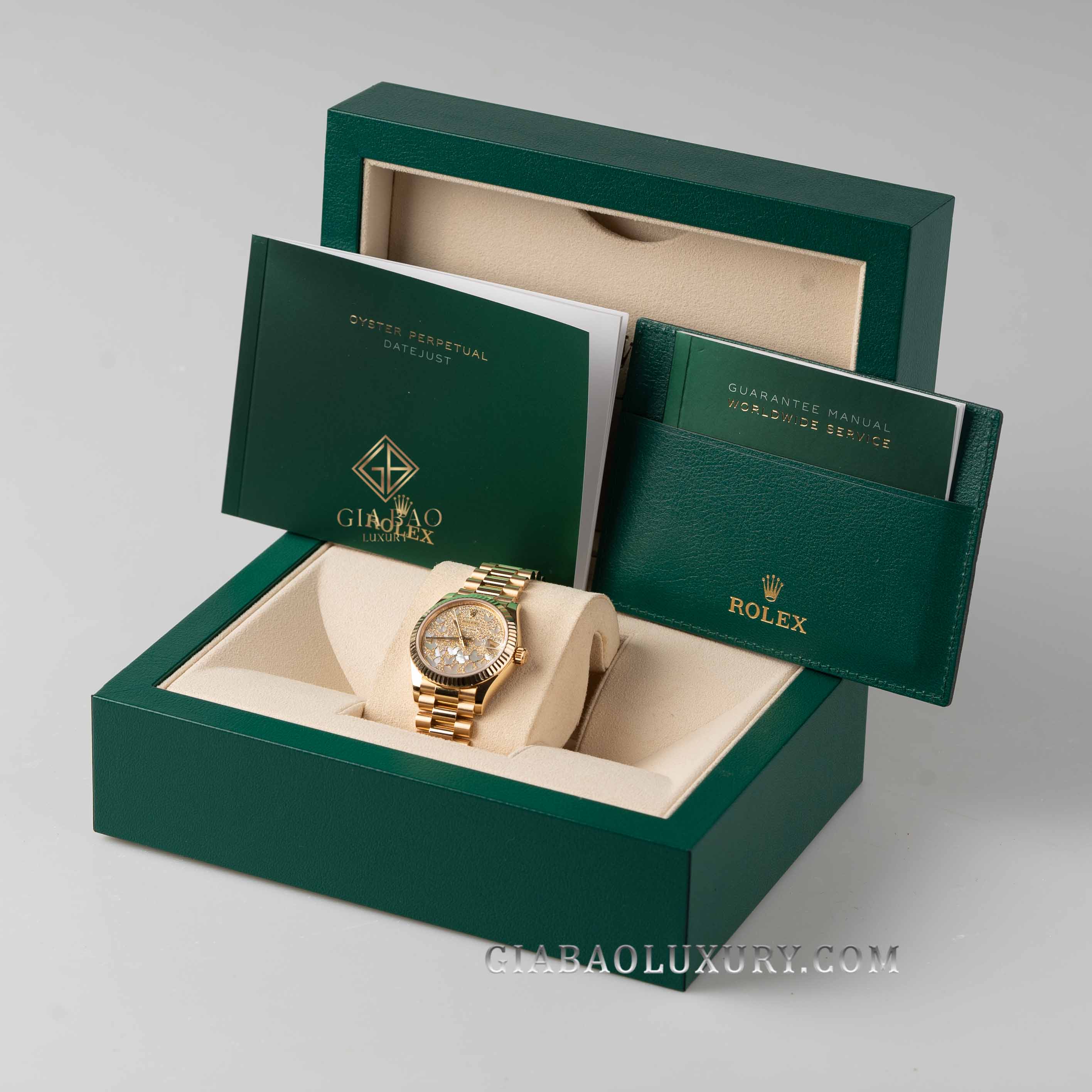 Đồng Hồ Rolex Datejust 31 278275 Mặt Số Vỏ Trai Họa Tiết Butterfly Đồng Hồ Rolex Datejust 31 278275 Mặt Số Vỏ Trai Họa Tiết Butterfly