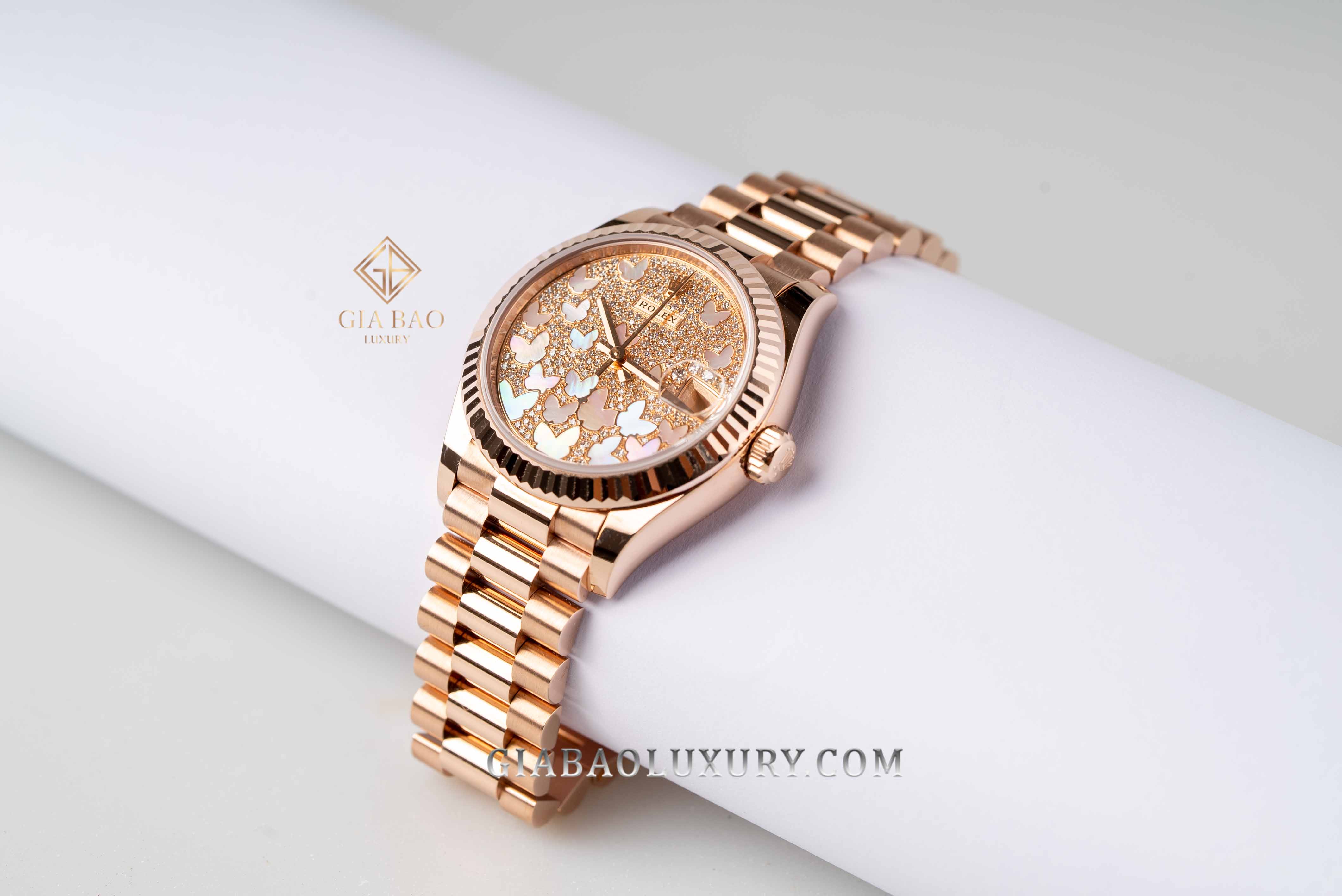 Đồng Hồ Rolex Datejust 31 278275 Mặt Số Vỏ Trai Họa Tiết Butterfly Đồng Hồ Rolex Datejust 31 278275 Mặt Số Vỏ Trai Họa Tiết Butterfly