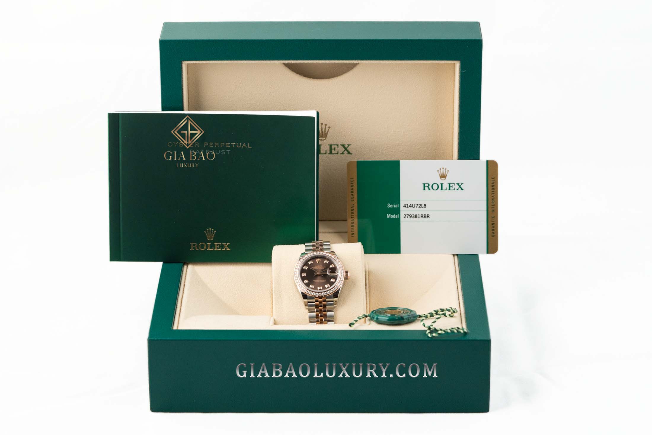 Đồng Hồ Rolex Lady-Datejust 279381RBR Mặt Chocolate Cọc Số Kim Cương Đồng Hồ Rolex Lady-Datejust 279381RBR Mặt Chocolate Cọc Số Kim Cương