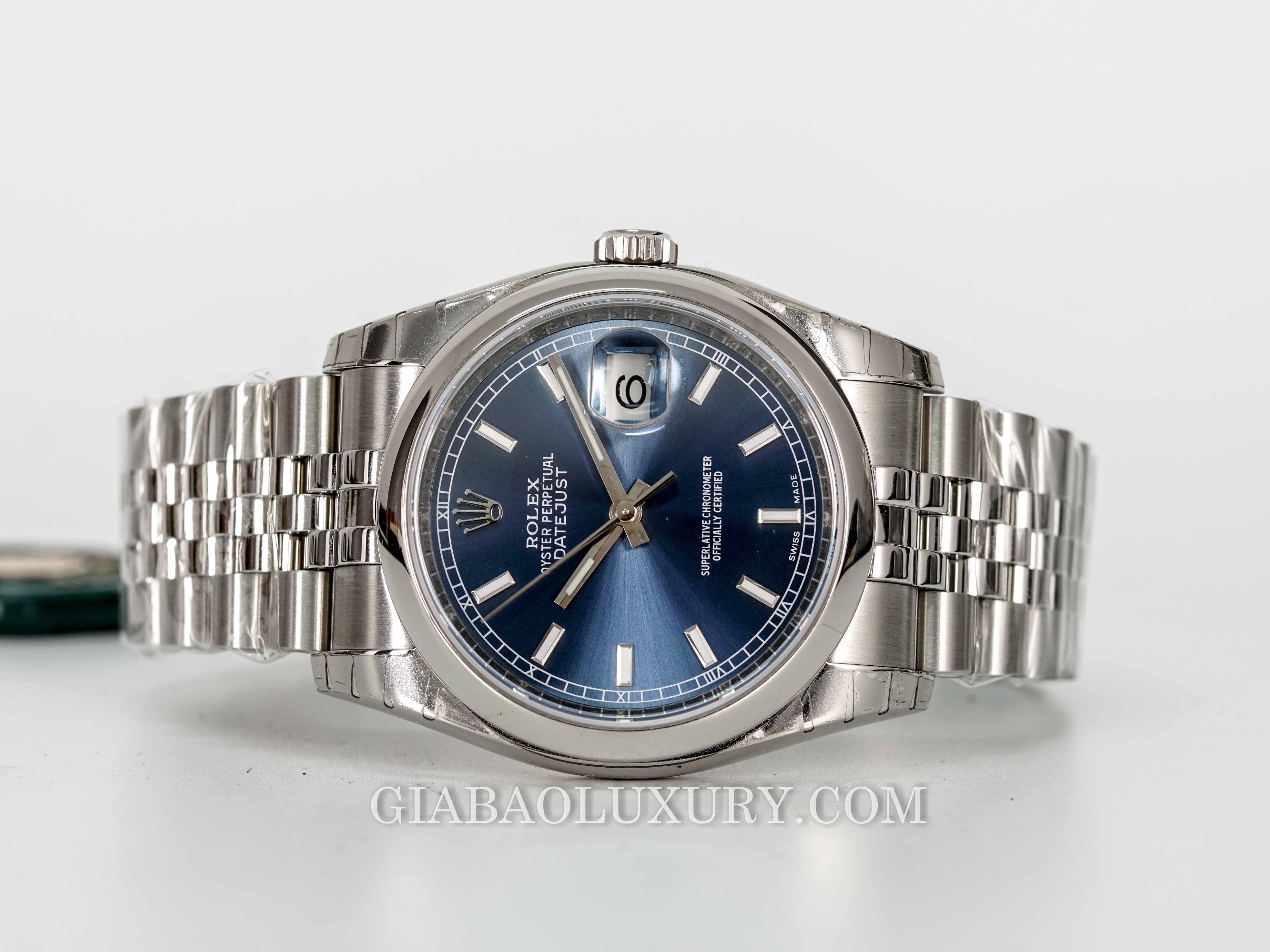 Đồng Hồ Rolex Datejust 36 116200 Mặt Số Xanh