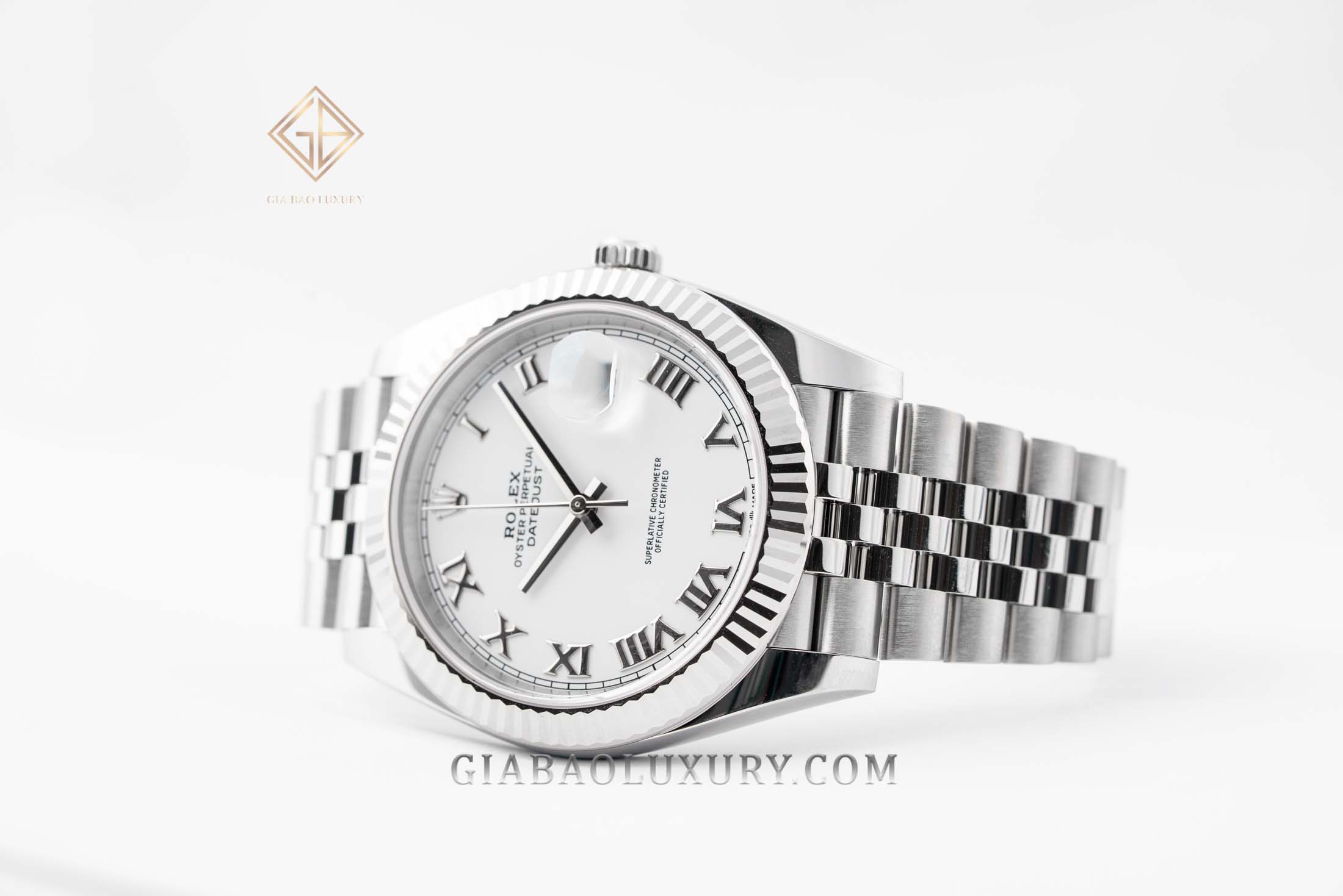 Đồng Hồ Rolex Datejust 41 126334 Mặt Số Trắng Cọc Số La Mã Đồng Hồ Rolex Datejust 41 126334 Mặt Số Trắng Cọc Số La Mã