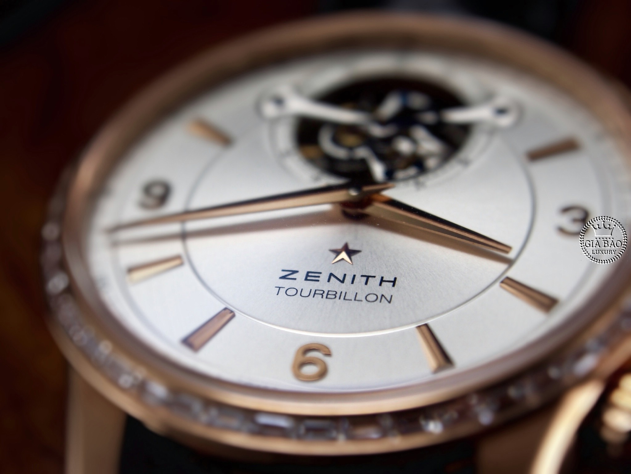 Đồng Hồ Zenith El Primero Tourbillon Rose Gold 18k With Diamond