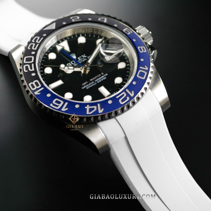 Dây Rubber B Tang Buckle Series cho Rolex GMT Master II Ceramic