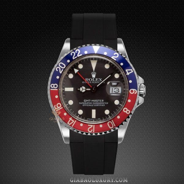 Dây Rubber B Velcro® Series cho Rolex GMT Master Non-Ceramic