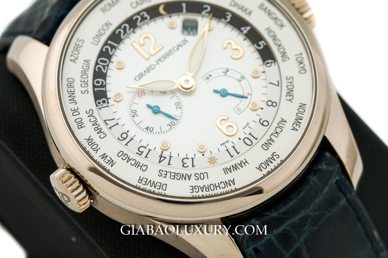 Đồng Hồ Girard Perregaux World Time Power Reserve Vàng Trắng Đồng Hồ Girard Perregaux World Time Power Reserve Vàng Trắng