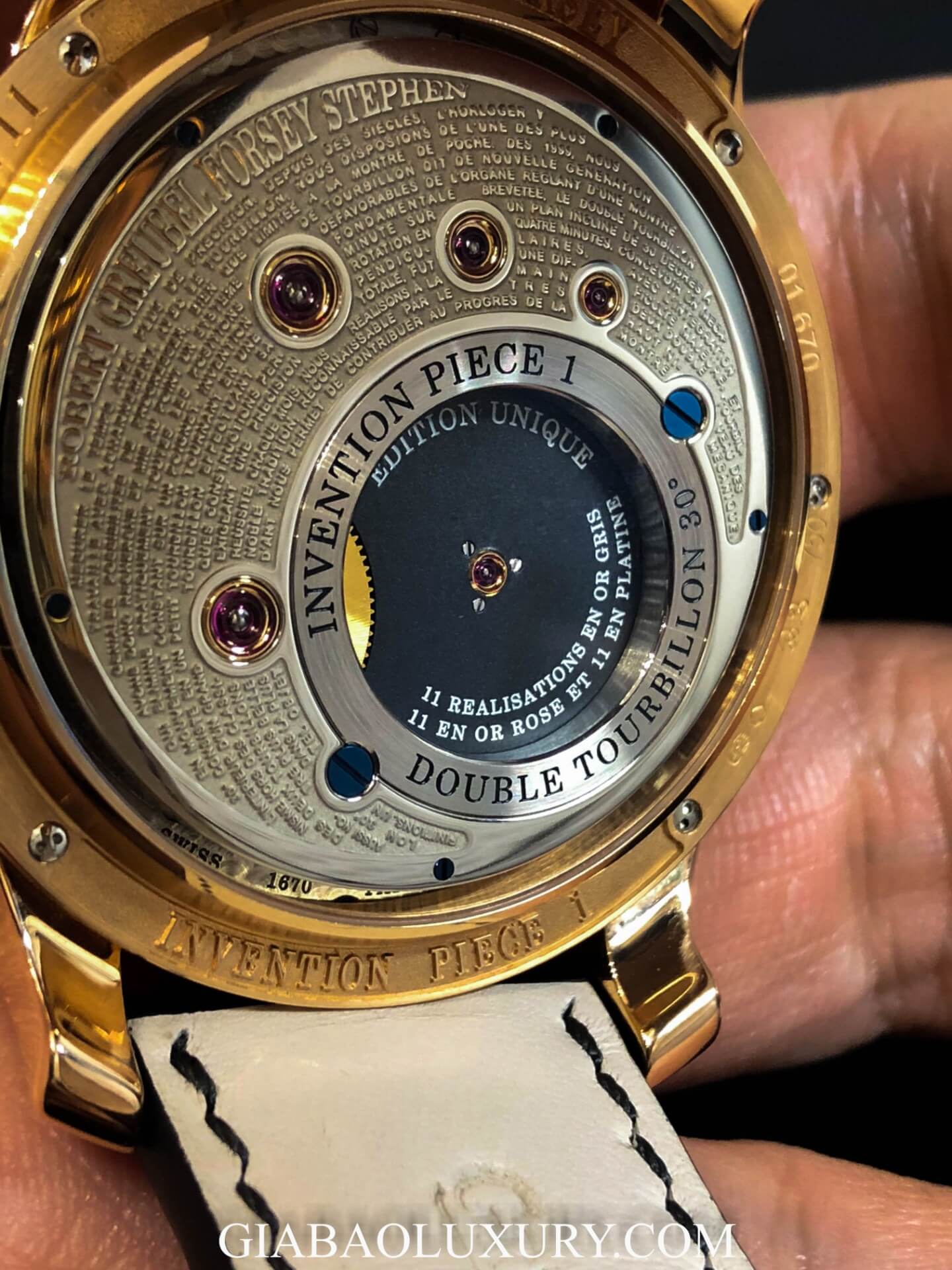 Đồng Hồ Greubel Forsey Invention Piece 1 Double Tourbillon
