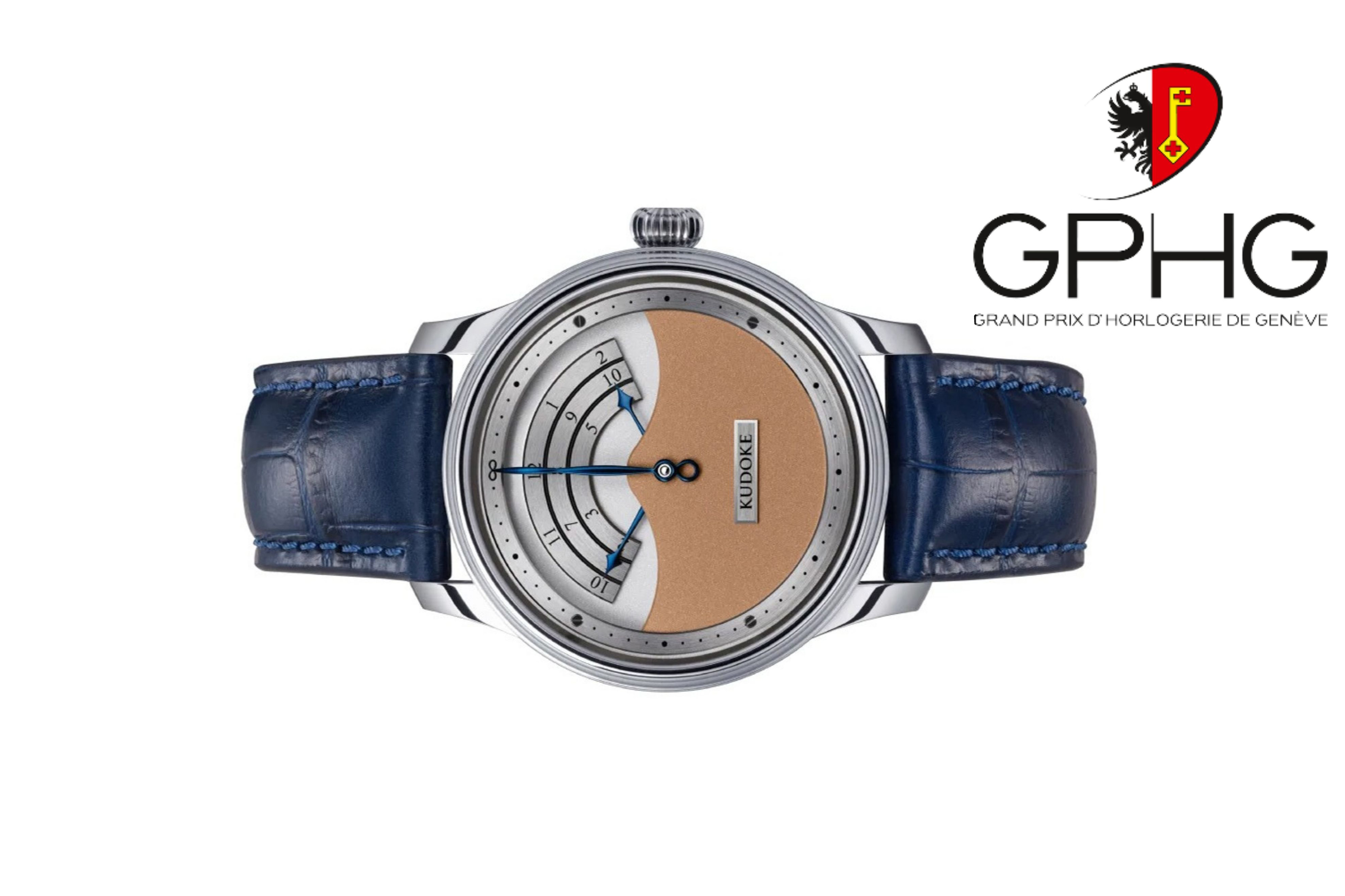 Đồng hồ đeo tay KUDOKE 3, máy lên dây cót tay, bộ máy mạ vàng, mặt số màu cá hồi, vỏ thép không gỉ, size 39mm, dây da bò size M, hàng mới 100%