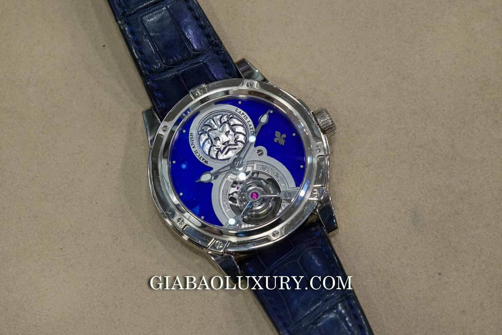 Đồng Hồ Louis Moinet Lapis Lazuli Tourbillon Watch Anish