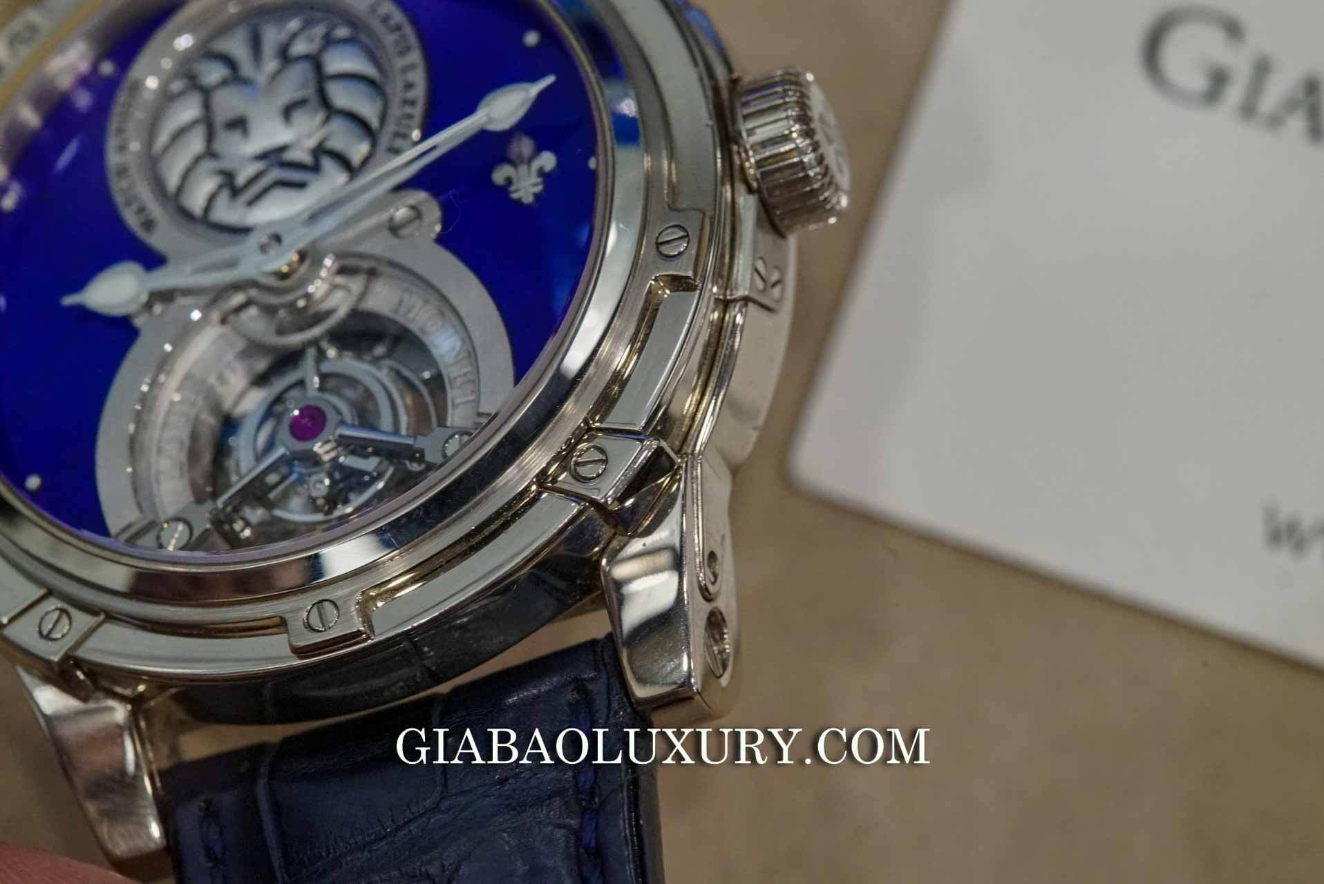 Đồng Hồ Louis Moinet Lapis Lazuli Tourbillon Watch Anish