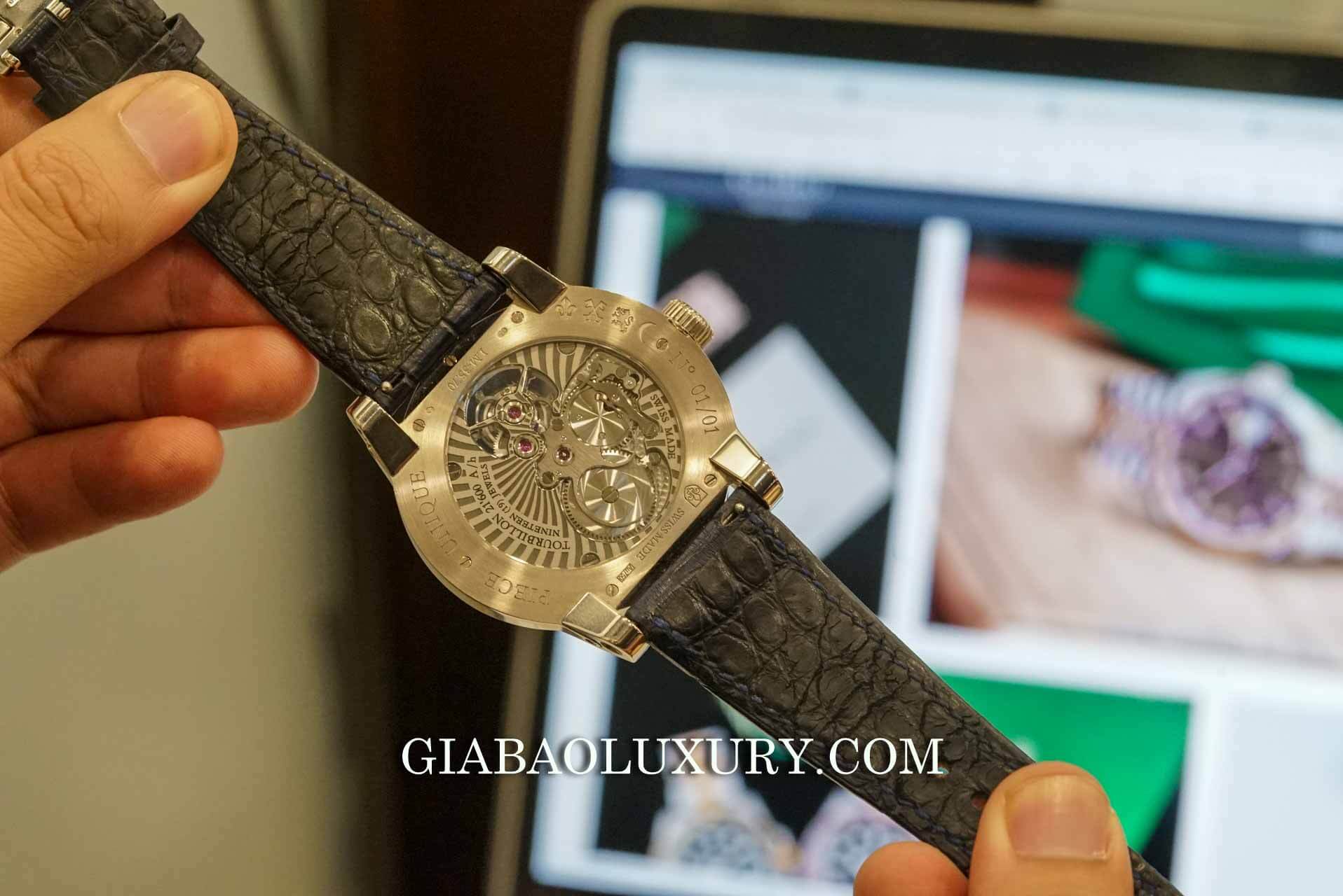 Đồng Hồ Louis Moinet Lapis Lazuli Tourbillon Watch Anish