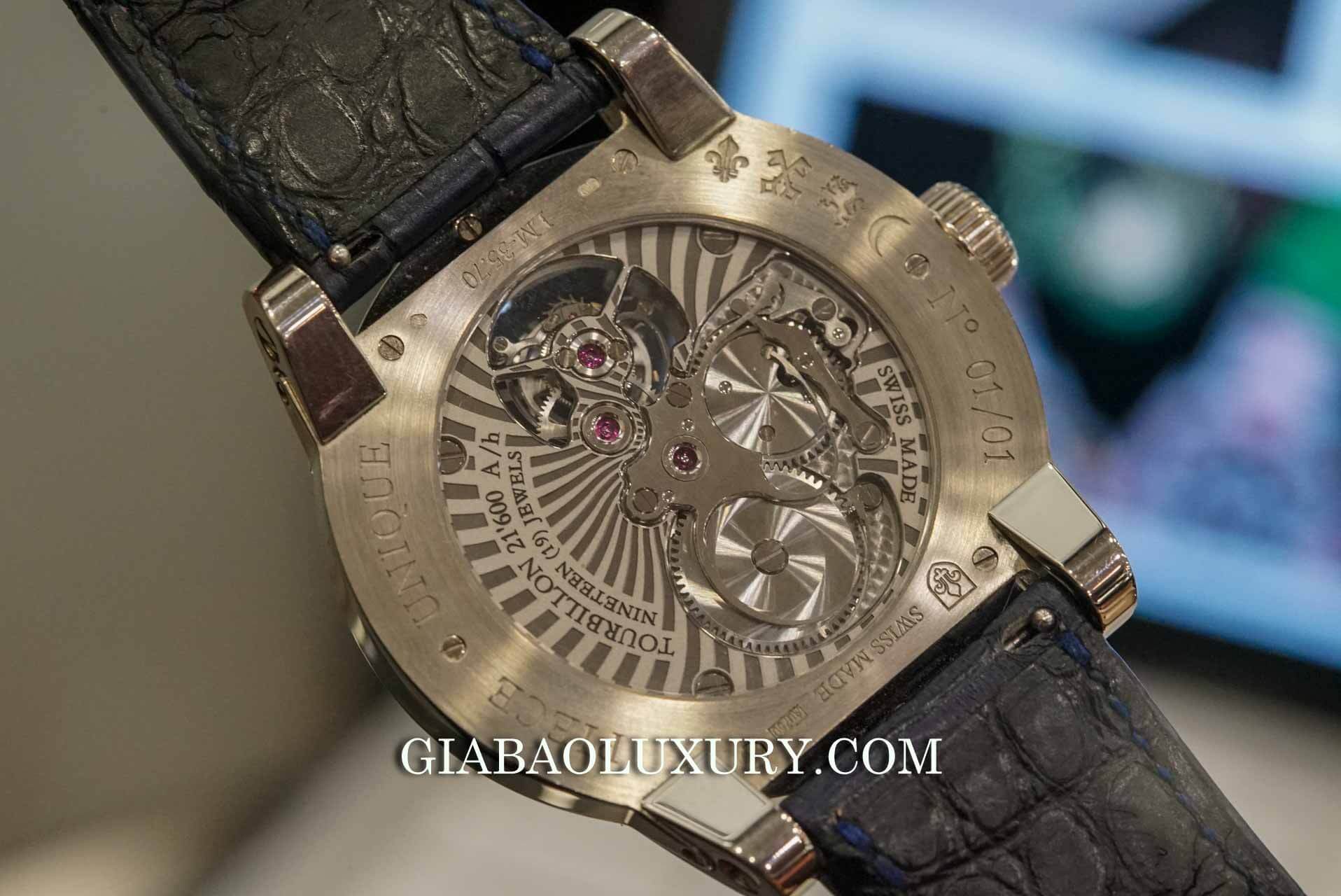 Đồng Hồ Louis Moinet Lapis Lazuli Tourbillon Watch Anish