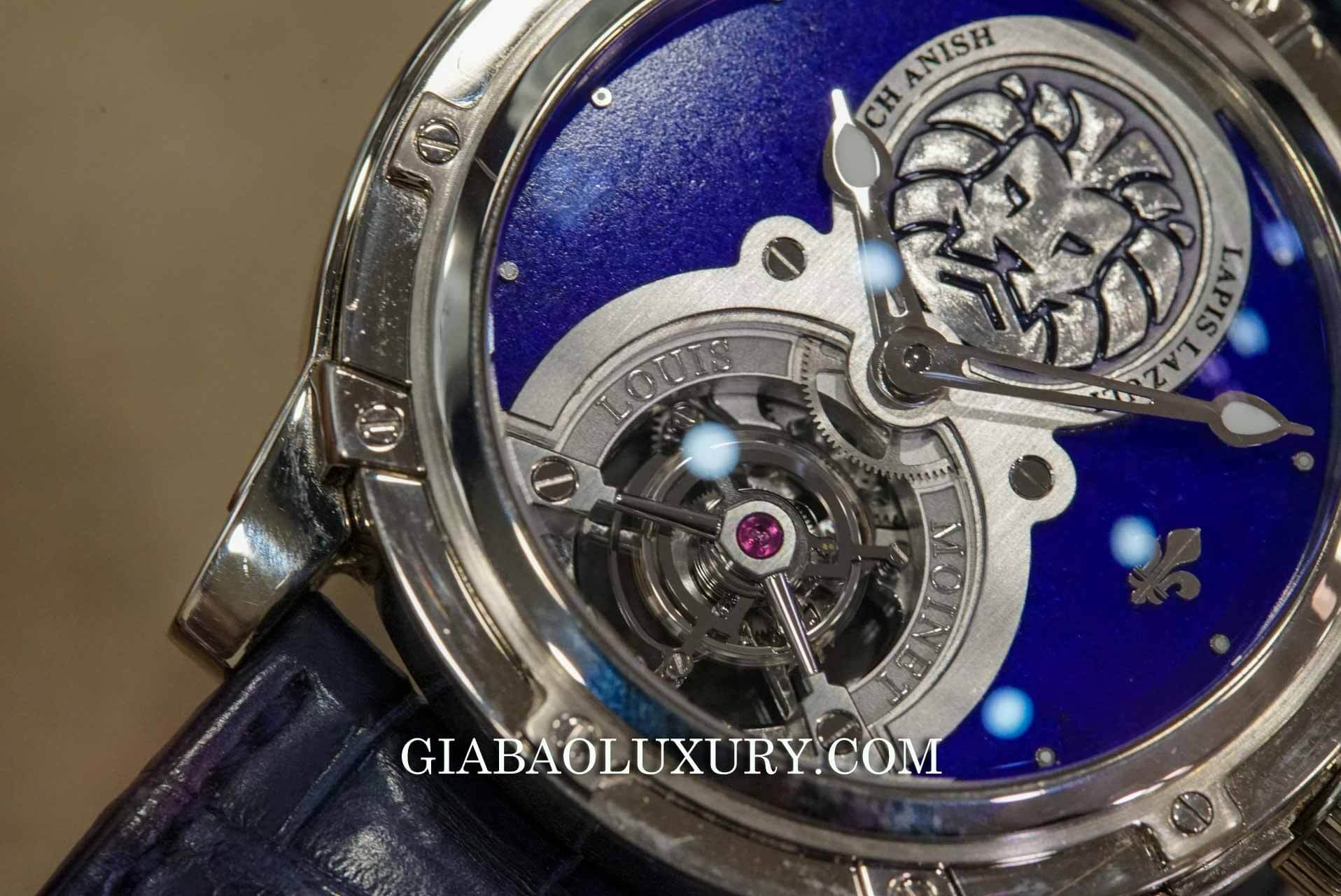 Đồng Hồ Louis Moinet Lapis Lazuli Tourbillon Watch Anish