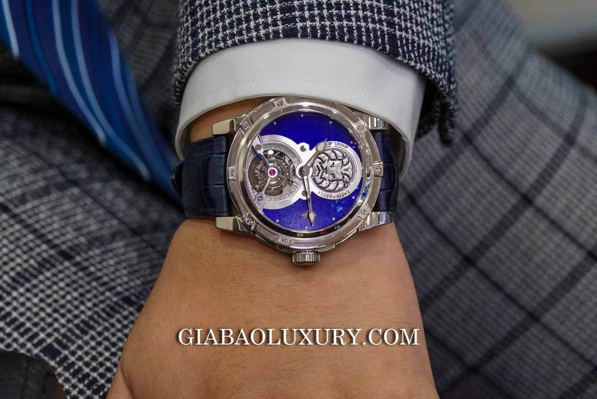 Đồng Hồ Louis Moinet Lapis Lazuli Tourbillon Watch Anish