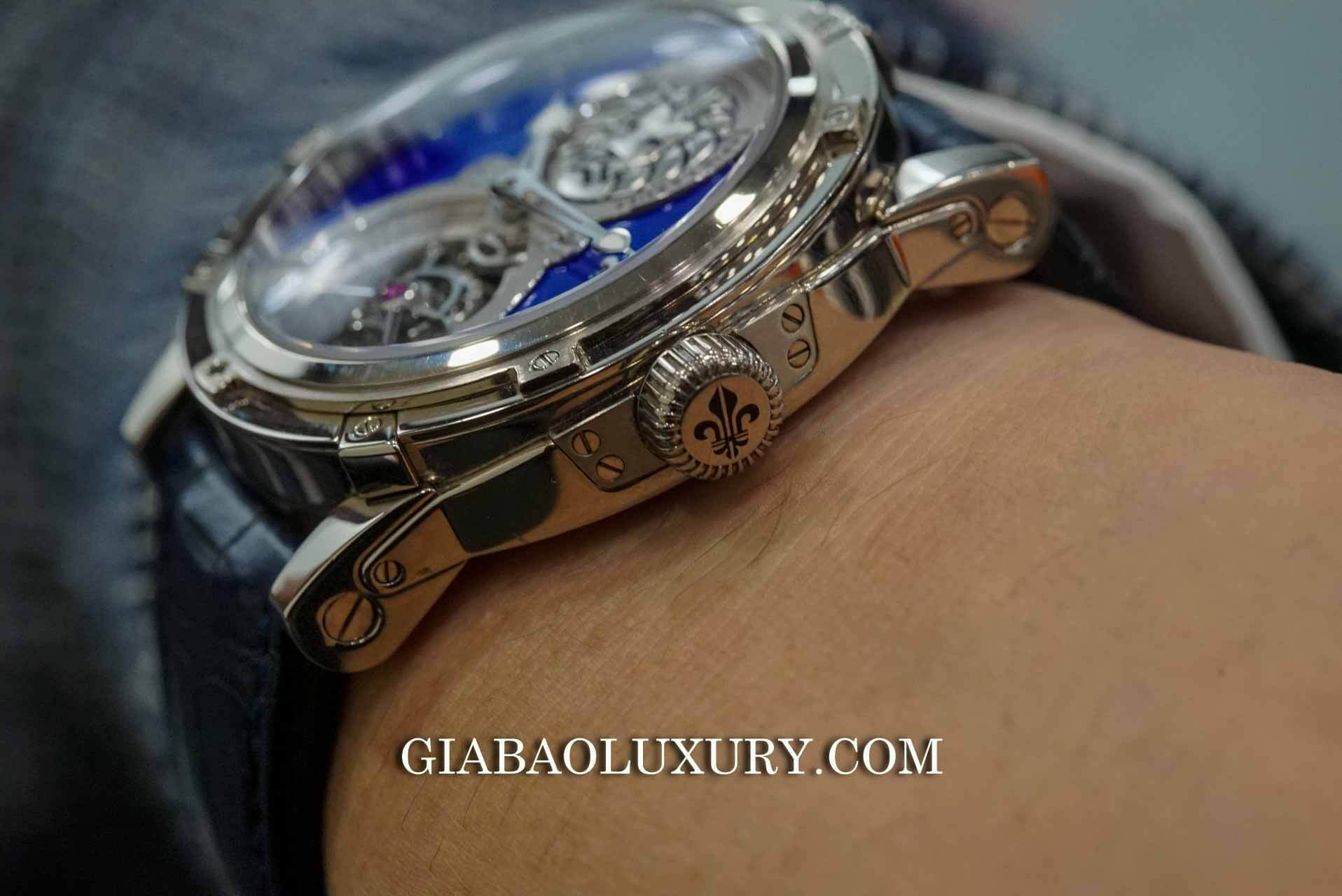 Đồng Hồ Louis Moinet Lapis Lazuli Tourbillon Watch Anish