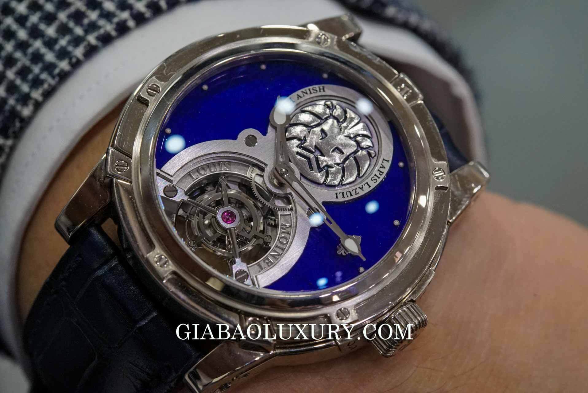 Đồng Hồ Louis Moinet Lapis Lazuli Tourbillon Watch Anish