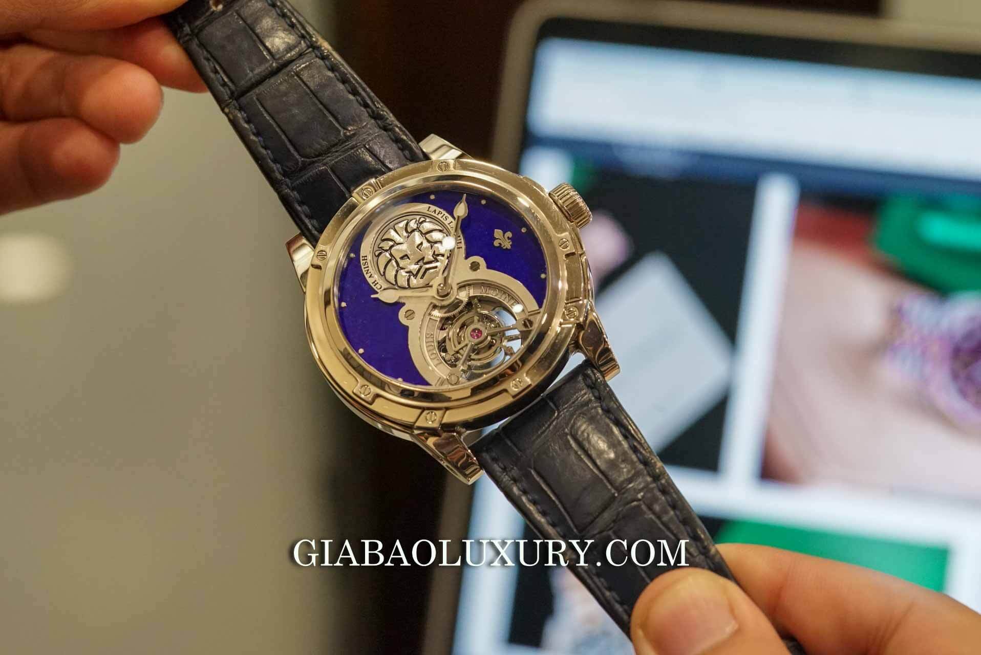 Đồng Hồ Louis Moinet Lapis Lazuli Tourbillon Watch Anish