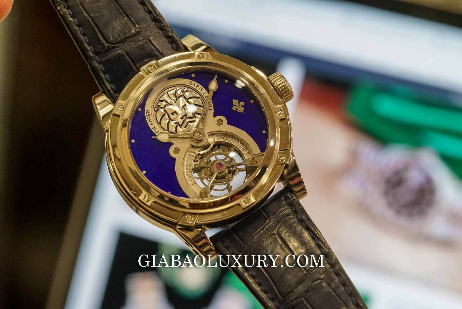Đồng Hồ Louis Moinet Lapis Lazuli Tourbillon Watch Anish