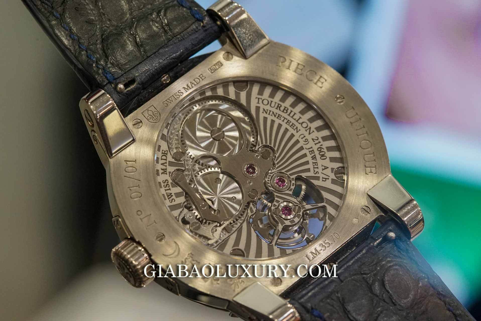 Đồng Hồ Louis Moinet Lapis Lazuli Tourbillon Watch Anish