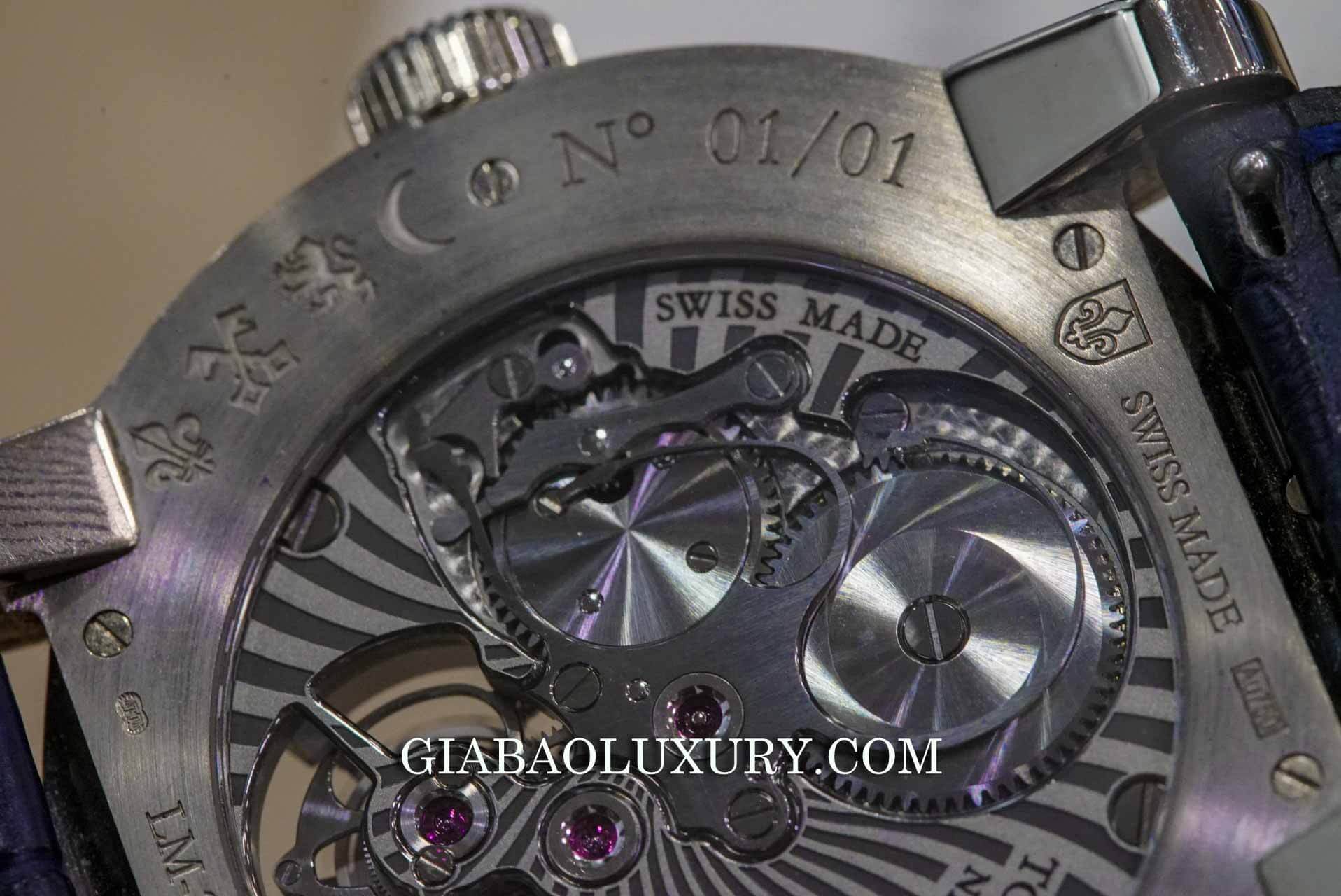 Đồng Hồ Louis Moinet Lapis Lazuli Tourbillon Watch Anish