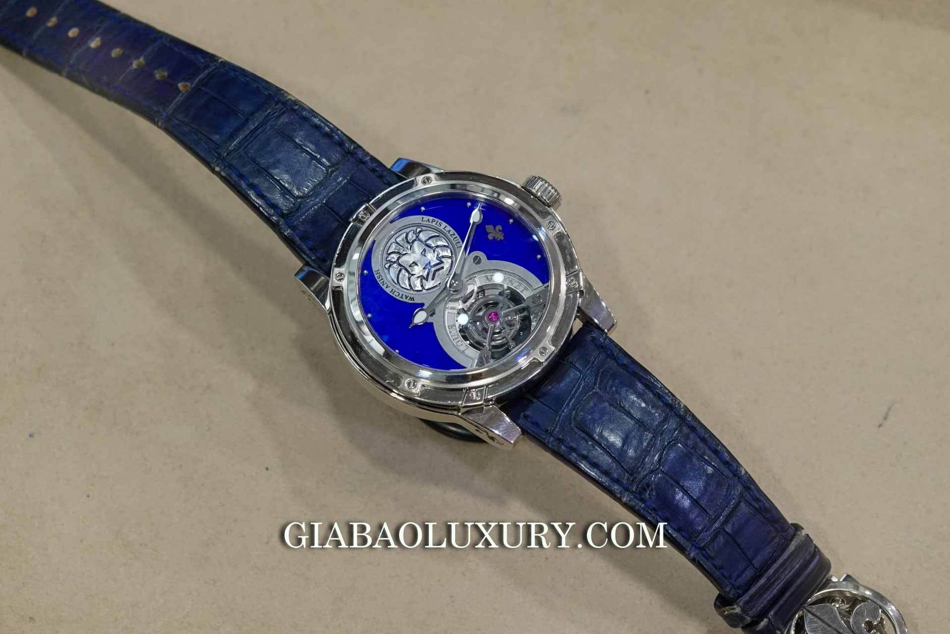 Đồng Hồ Louis Moinet Lapis Lazuli Tourbillon Watch Anish