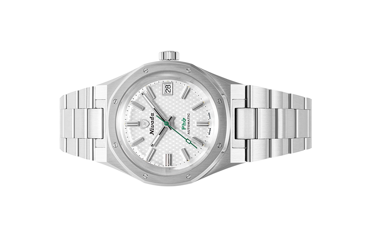 Đồng hồ đeo tay thương hiệu Nivada Grenchen, dòng sản phẩm F77 x GIA BAO