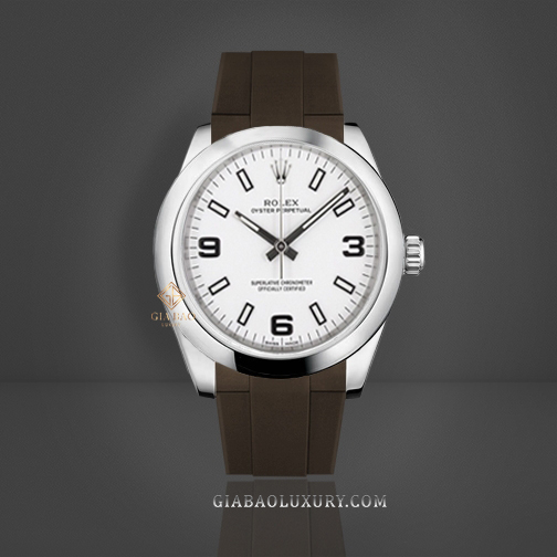 Dây cao su Rubber B dành cho đồng hồ Rolex Oyster Perpetual và Rolex Datejust size 31mm - Tang Buckle Series Dây Rubber B Tang Buckle Series cho Rolex Oyster Perpetual và Rolex Datejust size 31mm