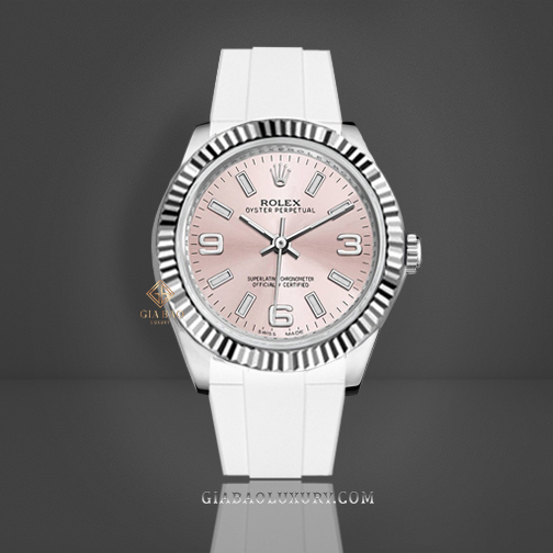 Dây cao su Rubber B dành cho đồng hồ Rolex Oyster Perpetual dây President và Rolex Datejust dây Jubilee size 31mm - Tang Buckle Series Dây Rubber B Tang Buckle Series cho Rolex Oyster Perpetual dây President và Rolex Datejust dây Jubilee size 31mm