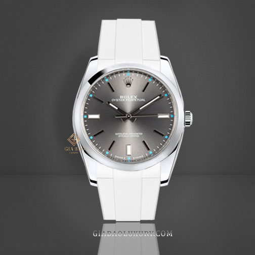 Dây cao su Rubber B dành cho đồng hồ Rolex Oyster Perpetual 39mm - Tang Buckle Series Dây Rubber B Tang Buckle Series cho Rolex Oyster Perpetual 39mm