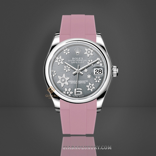 Dây cao su Rubber B dành cho đồng hồ Rolex Oyster Perpetual dây President và Rolex Datejust dây Jubilee size 31mm - Tang Buckle Series Dây Rubber B Tang Buckle Series cho Rolex Oyster Perpetual dây President và Rolex Datejust dây Jubilee size 31mm