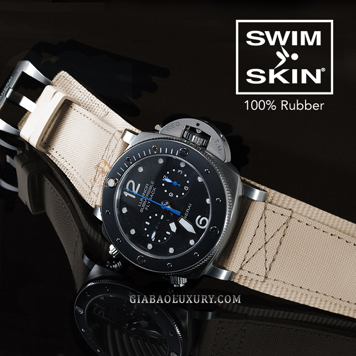 Dây cao su Rubber B dành cho đồng hồ Panerai Luminor Submersible 47mm - SwimSkin® Dây Rubber B SwimSkin® cho Panerai Luminor Submersible 47mm