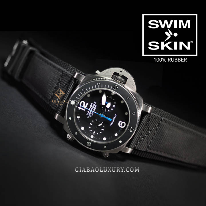 Dây cao su Rubber B dành cho đồng hồ Panerai Luminor Submersible 47mm - SwimSkin® Dây Rubber B SwimSkin® cho Panerai Luminor Submersible 47mm