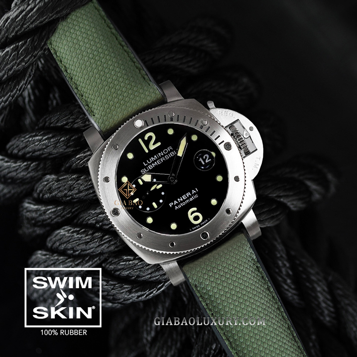 Dây cao su Rubber B dành cho đồng hồ Panerai Luminor Submersible 44mm - SwimSkin® Ballistic Dây Rubber B SwimSkin® Ballistic cho Panerai Luminor Submersible 44mm